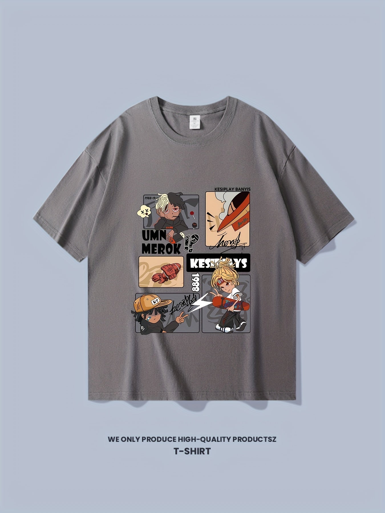 Skater Boy Print Men's Graphic T-shirt