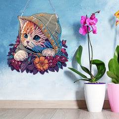 Cat Pattern Special Shape Diamond Painting Kit