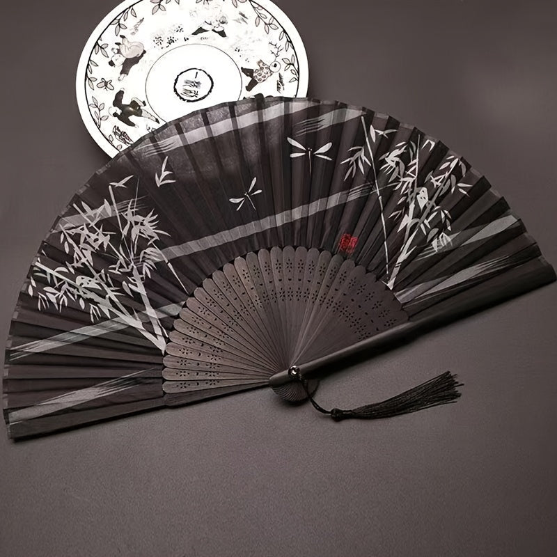 Silk Fan Chinese Folding Home Decoration Art Craft Gift Dancing Hand Fan