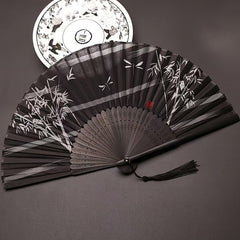 Silk Fan Chinese Folding Home Decoration Art Craft Gift Dancing Hand Fan