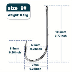 50pcs Bait Holder Hooks High Carbon Steel Corrosion Resistant