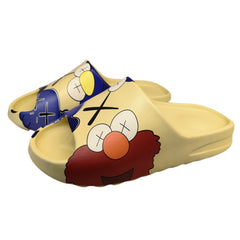 Men's Anime Print Non Slip Platform Slides Soft Sole Cloud Slides