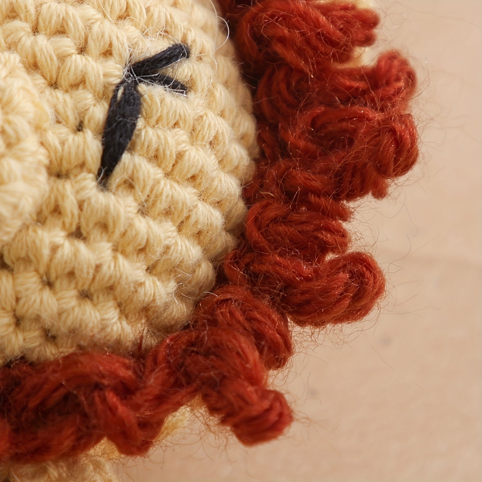 Handwoven Lion Rattle Toy Soft Plush Baby Bell Toy