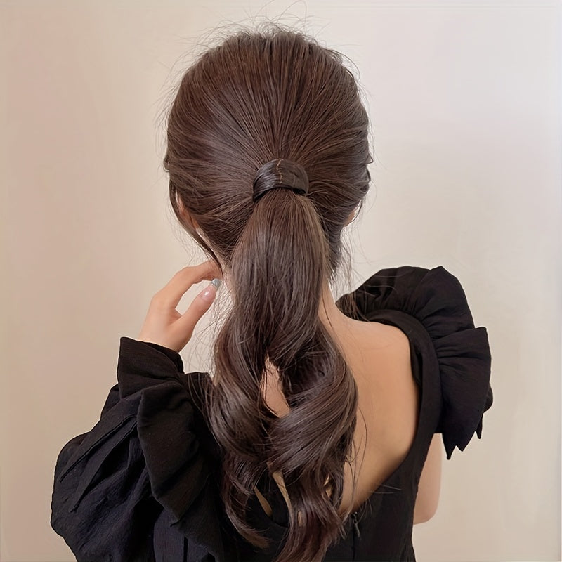 4pcs Wig Hair Tie Synthetic Hair Elastic Ponytail Holder Hair Accessories