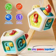 7-In-1 Sensory Development Cube Educational Toy for Fine Motor Skills