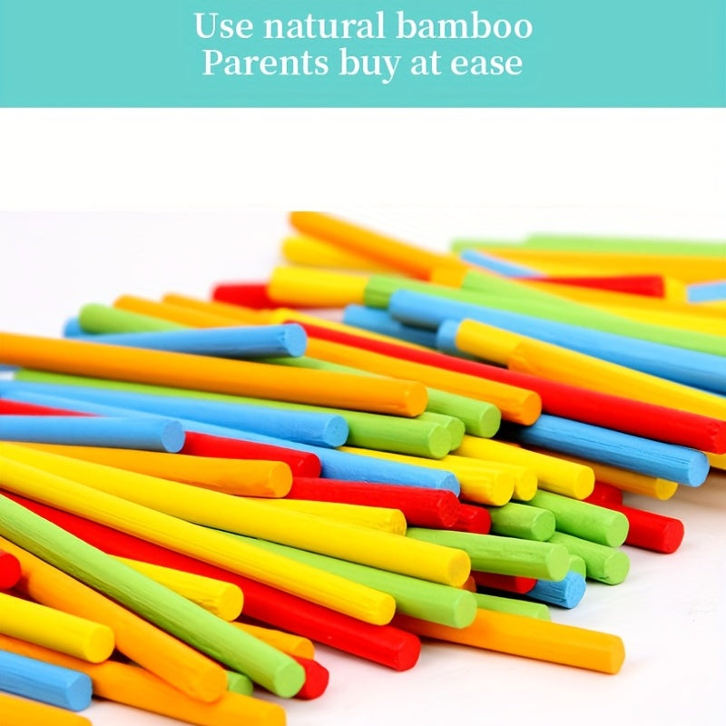 Montessori Math Toys Counting Rods for Babies & Kids Wooden Learning Toys