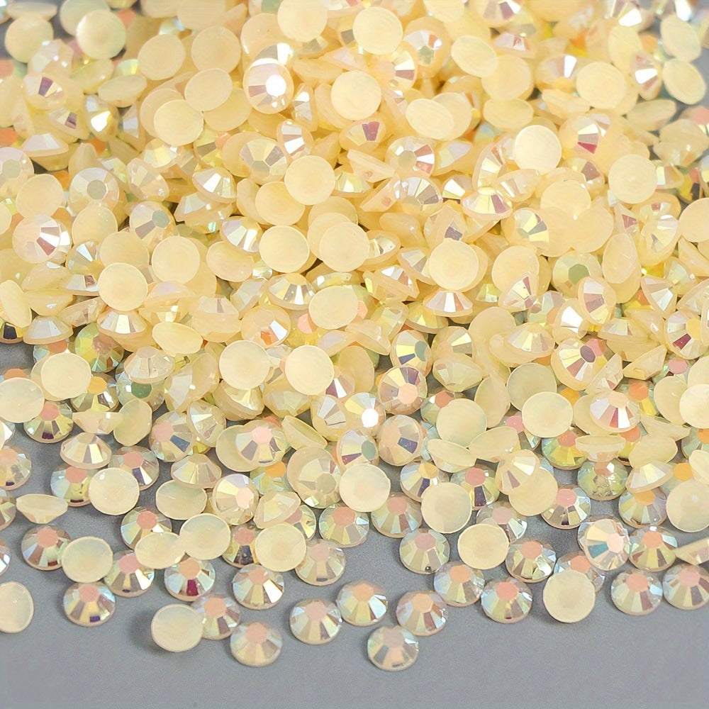 AB Flatback Round Jelly Rhinestones Bulk Resin Gems for Crafts
