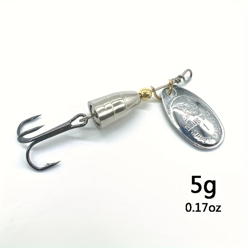 Artificial Sequin Fishing Lures Metal Spinner Spoon Bait Fishing Tackle 5g-19g