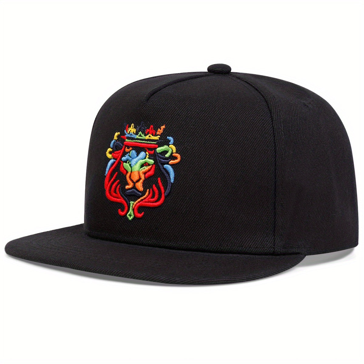 Men's Outdoor Baseball Cap Adjustable Lion Crown Embroidery Sun Hat