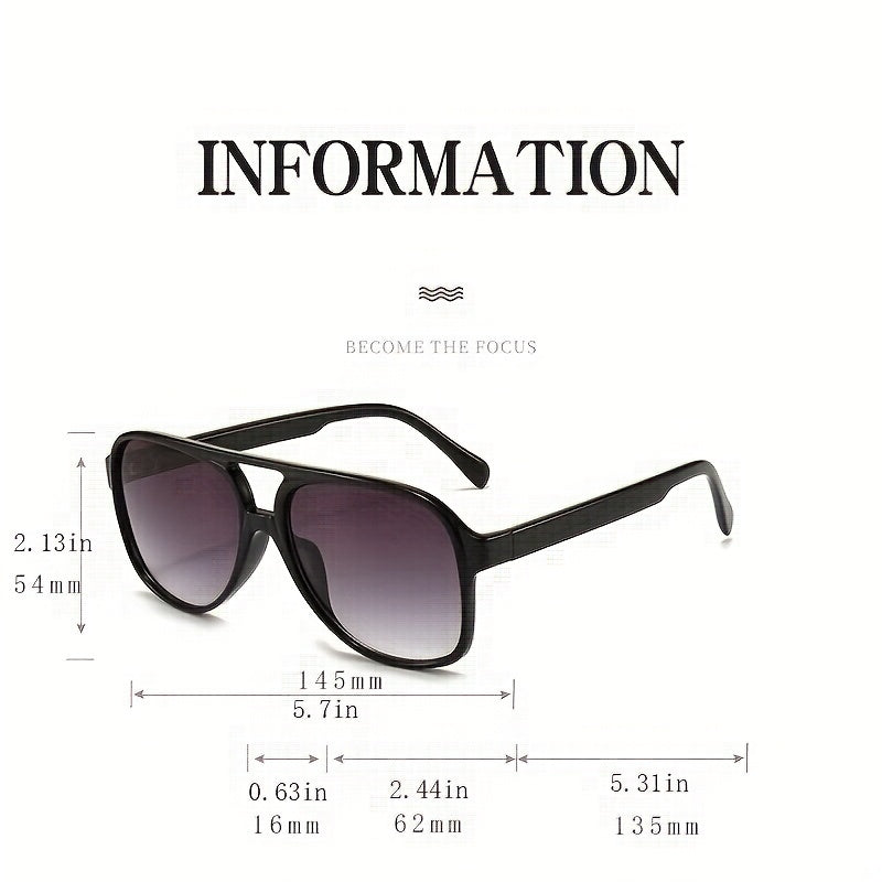 Square Polarized Sunglasses High UV400 Gradient Driving Eyewear