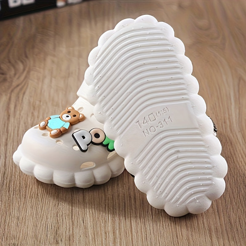 Kids Cartoon Clog Slippers with Charms Lightweight Non Slip & Breathable