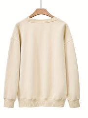 Boy Mama Letter Print Sweatshirt Women's Casual Pullover