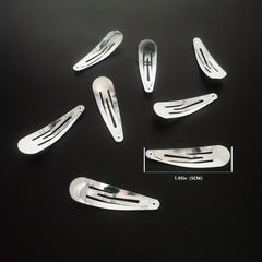40pcs Metal Hair Clip 5.08cm Polishing Snap Clip Non Slip Hair Accessory