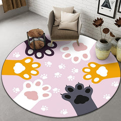 100 08 100 08cm Kindergarten Floor Mat Round Mat Children Small Animal Fruit