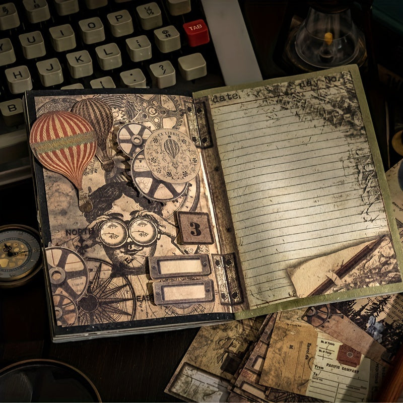 Retro Literary Hand Account Notebook Series - 30 Sheets