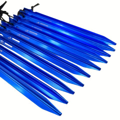 10pcs Aluminum Tent Pegs Wind Rope Nail for Camping