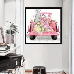 Gnome Truck Diamond Painting Kit 5D Art Home Decor 19.81 x 19.81 cm