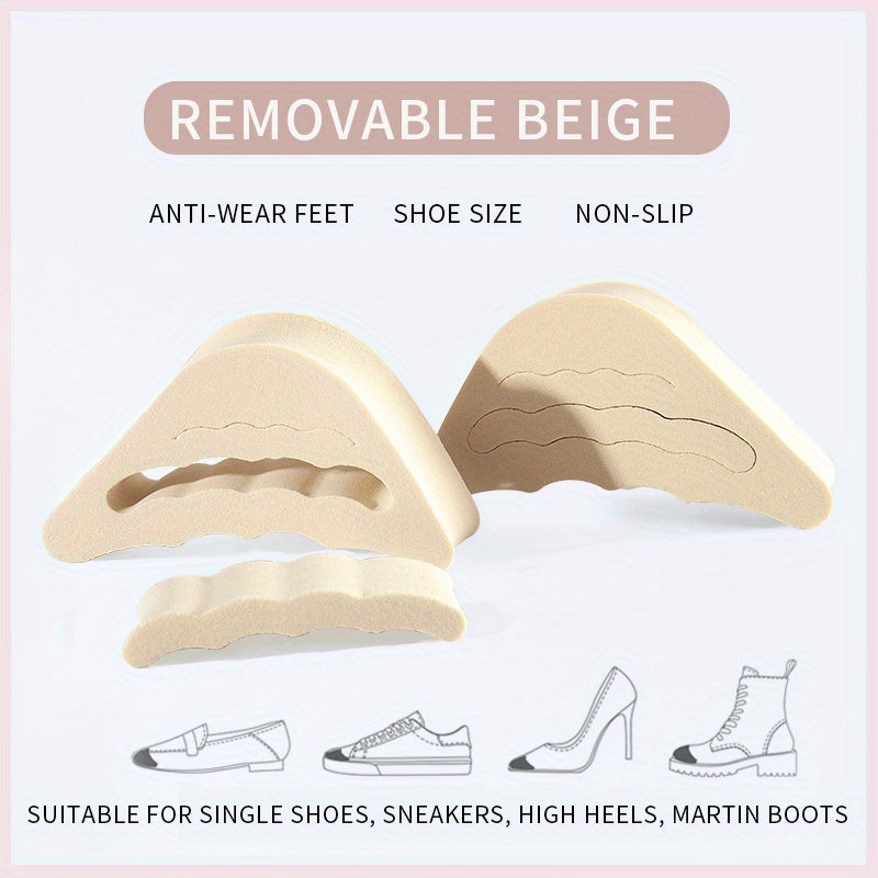 Women's High Heels Toe Plug Half Sponge Cushion Feet Filler Insoles