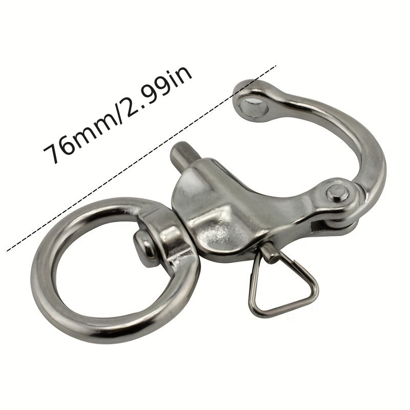 Stainless Steel Swivel Snap Hook Quick Release Buckle Outdoor Camping