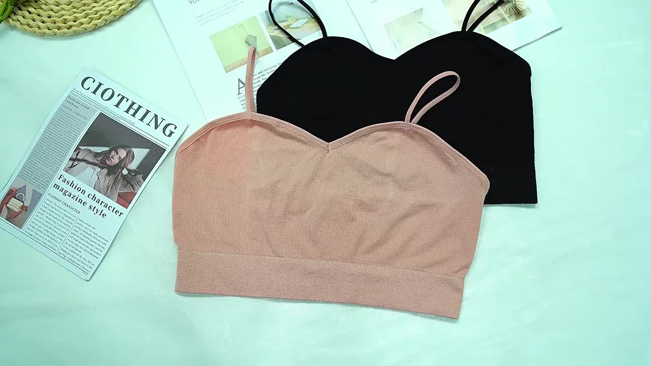 2pcs Solid Cami Crop Tops V Neck Backless Slim Fit Top Women
