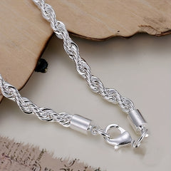 Silver Twist Bracelet