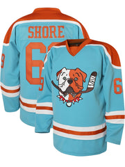 Cartoon Dog Embroidery Men's Long Sleeve Hockey Jersey