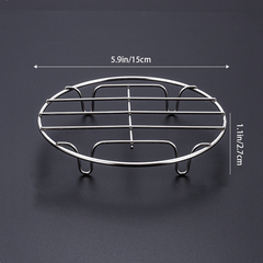 Stainless Steel Steaming and Cooling Rack for Kitchen Cooking