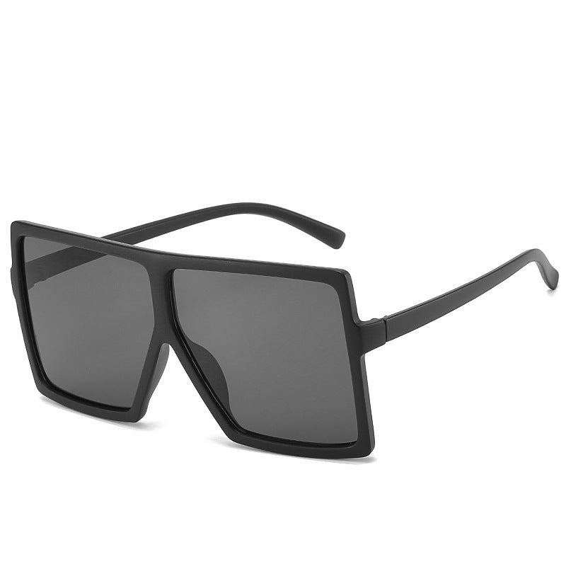 Vintage Shield Sunglasses Large Oversized Frame Sunscreen Glasses