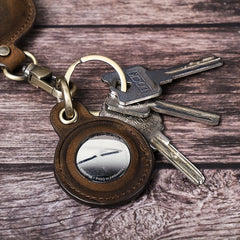 AirTag Protective Case Pet Anti-lost Keychain Tracker Leather Case