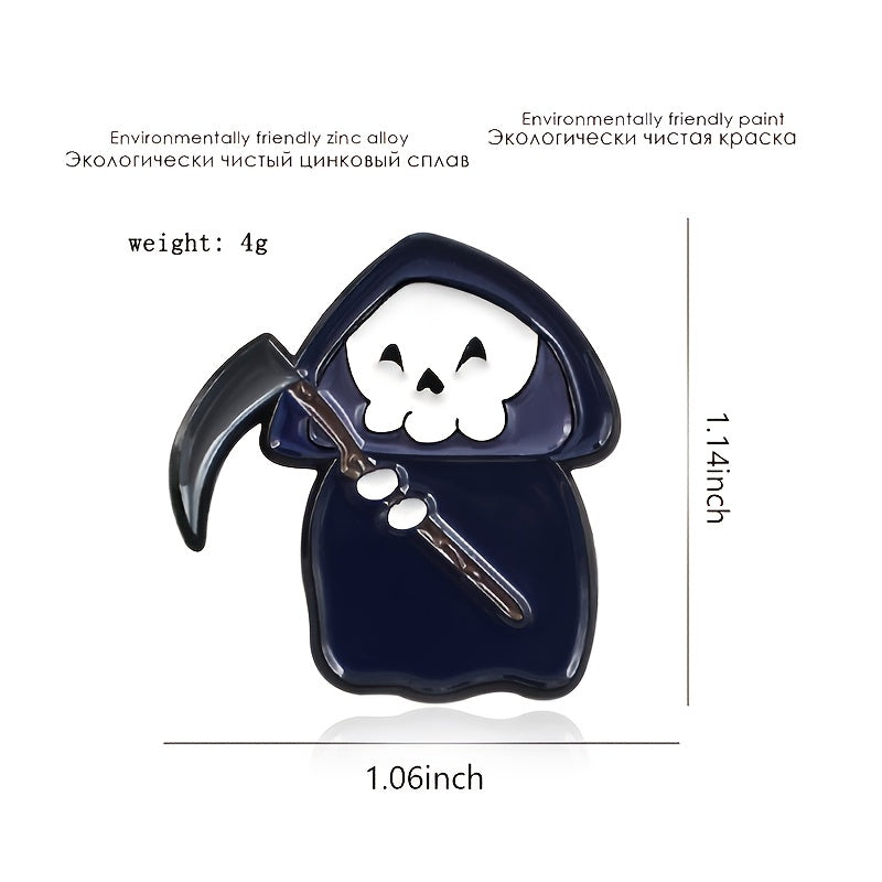 Ghost & Funny Chest Pin Brooch