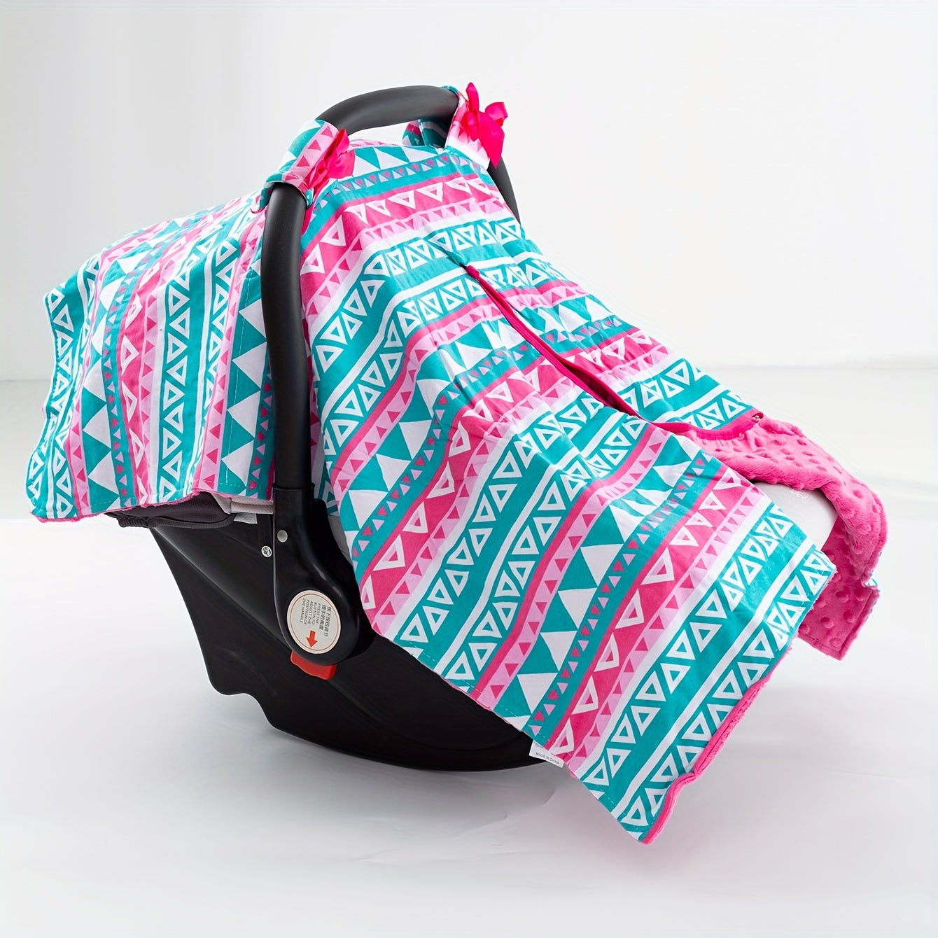 Geometric Triangle Print Car Seat Sunshade Cover