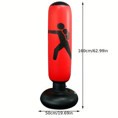 Inflatable Boxing Column Punching Bag Fitness Sandbag