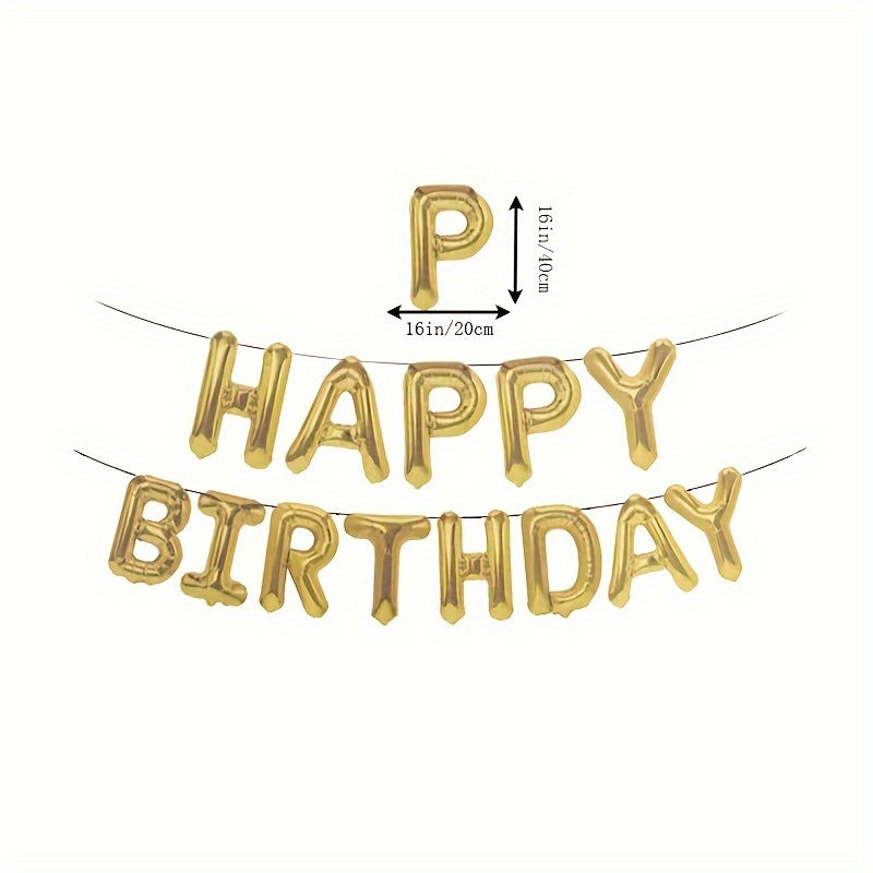 Birthday Party Balloon Set Film Glitter Latex Venue Layout