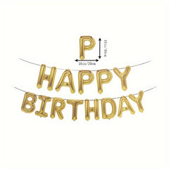 Birthday Party Balloon Set Film Glitter Latex Venue Layout
