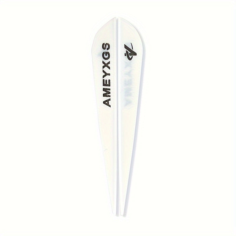 50pcs 7.62cm Arrow Vanes Rubber Feather Fletches for DIY Archery