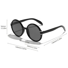Large Frame Vintage Sunglasses UV400 Sunscreen