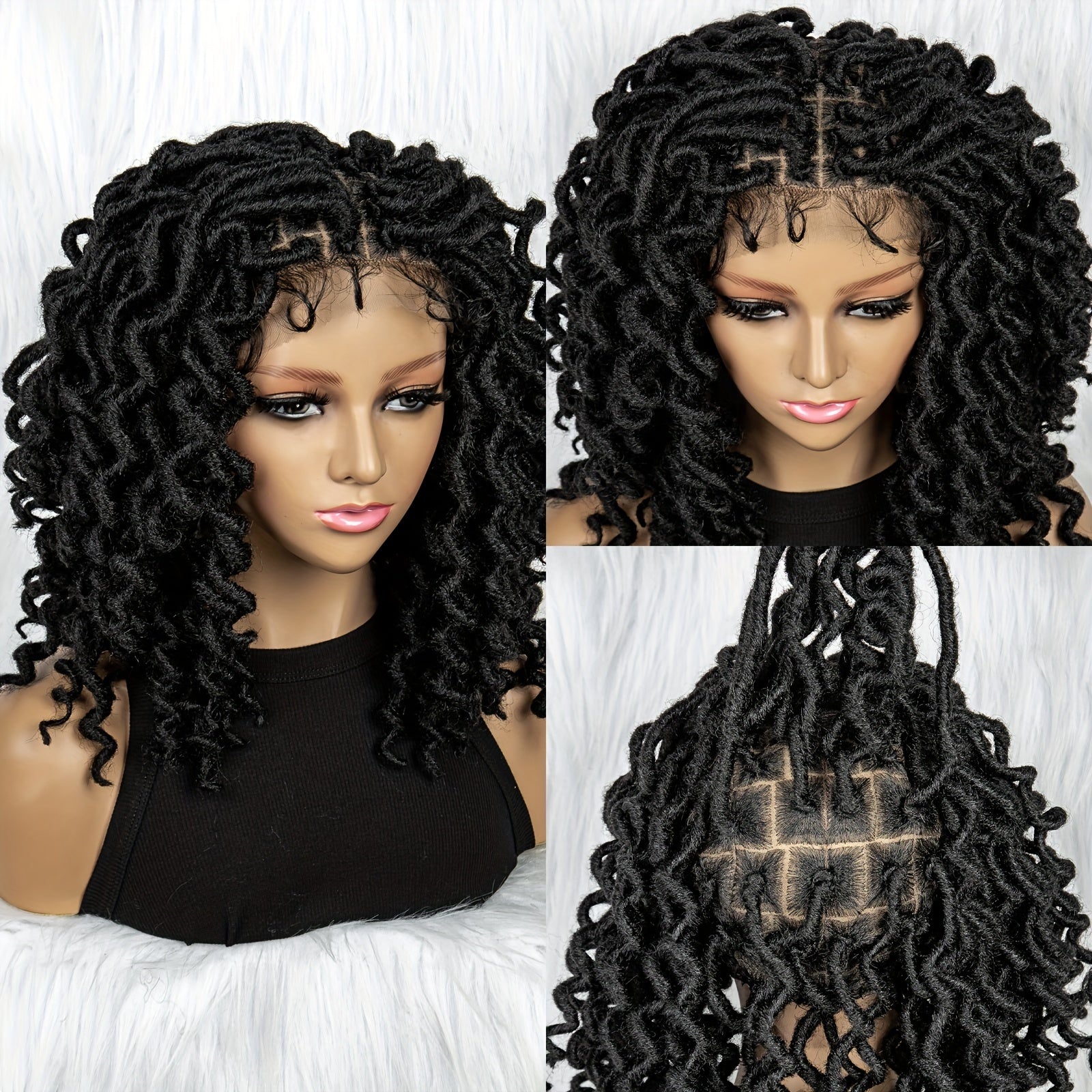 Synthetic Full Lace Wig For Women Short Braids Wigs