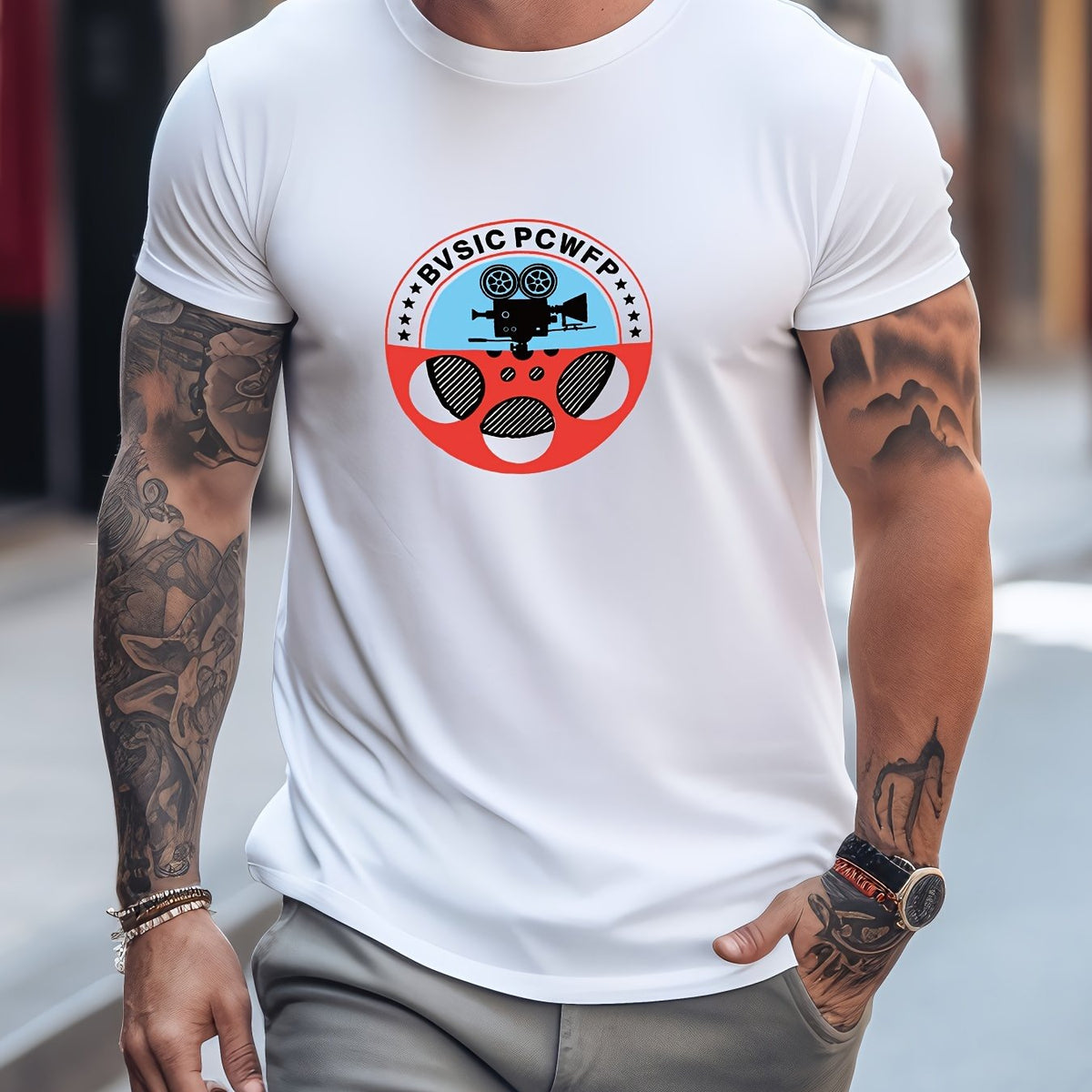 Pattern Men's T shirt For Summer Outdoor Graphic Male Clothing Gift