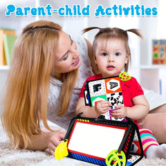 Interactive Double Sided Mirror Cloth Book for Babies