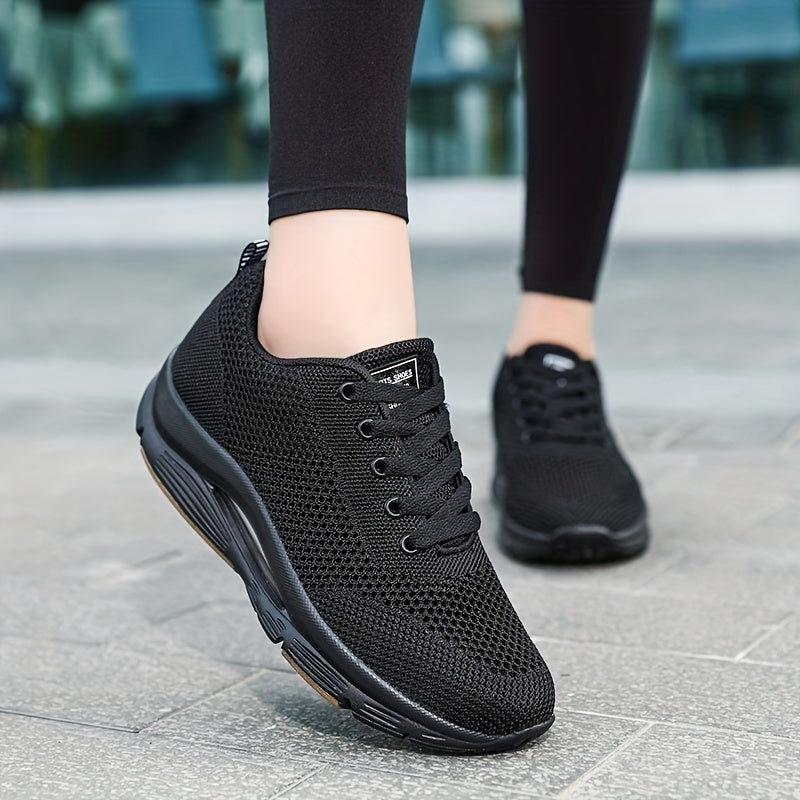 Women's Air Cushion Wedge Sneakers Non slip Comfortable Walking Shoes