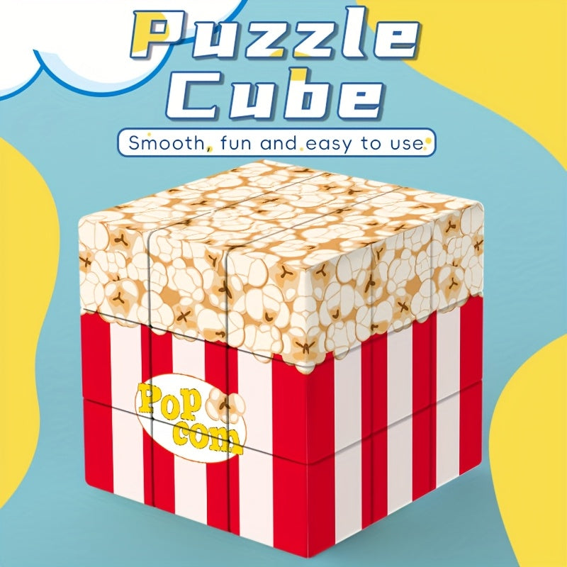 Popcorn Cube Creative Personality UV Printing 3D Building Block Toy