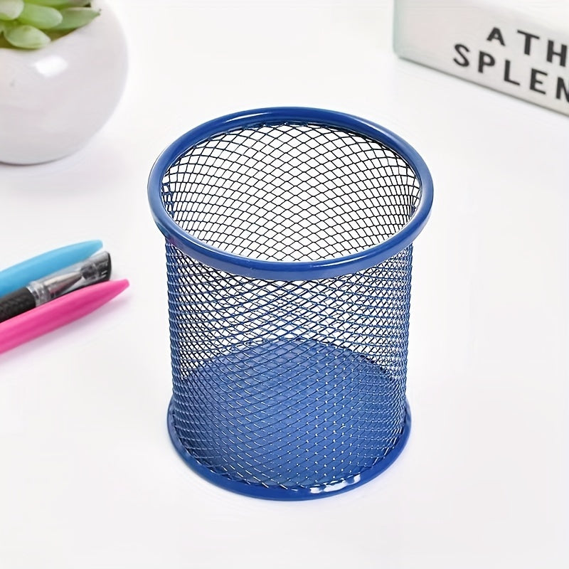 Iron Art Pen Holder for Students and Office Supplies