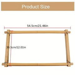 Square Embroidery Hoop Tapestry Scroll Frame Beech Wood Cross Stitch Needlepoint