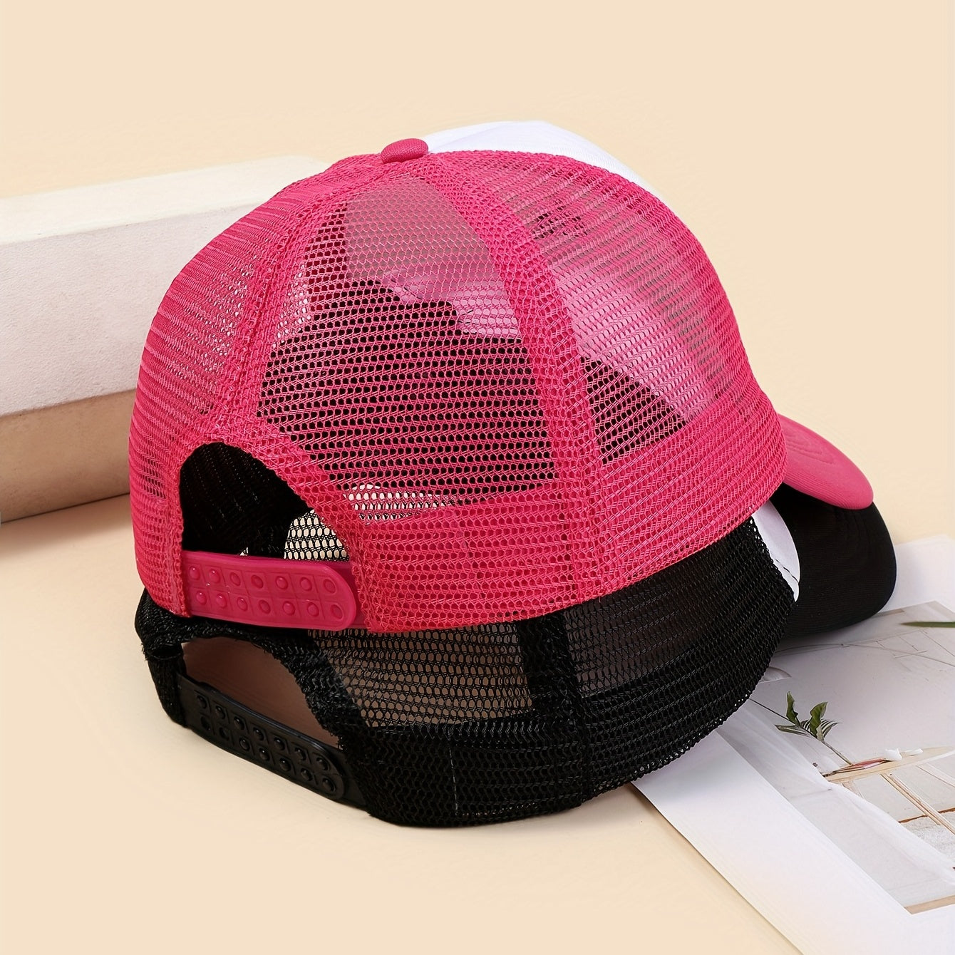 2pcs Mesh Baseball Caps Set Outdoor Hats