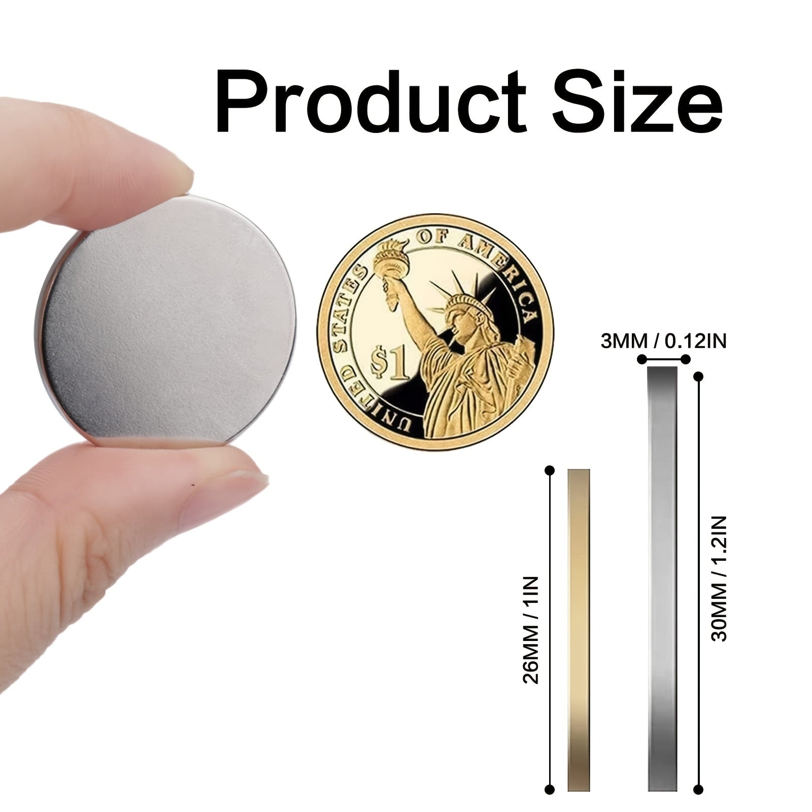 4pcs Heavy Duty Strong Rare Earth Magnets Adhesive Backing 1.26in x 1.8in