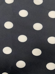 Plus Dot Print Elastic High Rise Wide Leg Trousers
