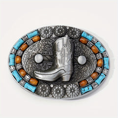 Turquoise Belt Buckle Western Jeans Accessories Cowgirl Cowboy