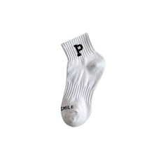 6 Pairs Solid Crew Socks for Women