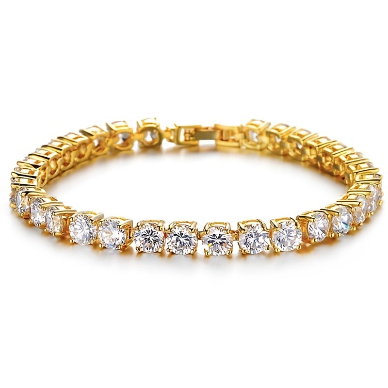Hip Hop Claw Chain Bracelet Men's Diamond Rhinestone Chain