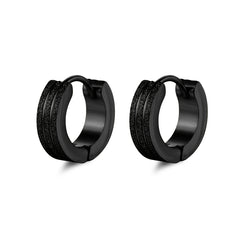 Men's Double Thread Pressing Frosting Earrings